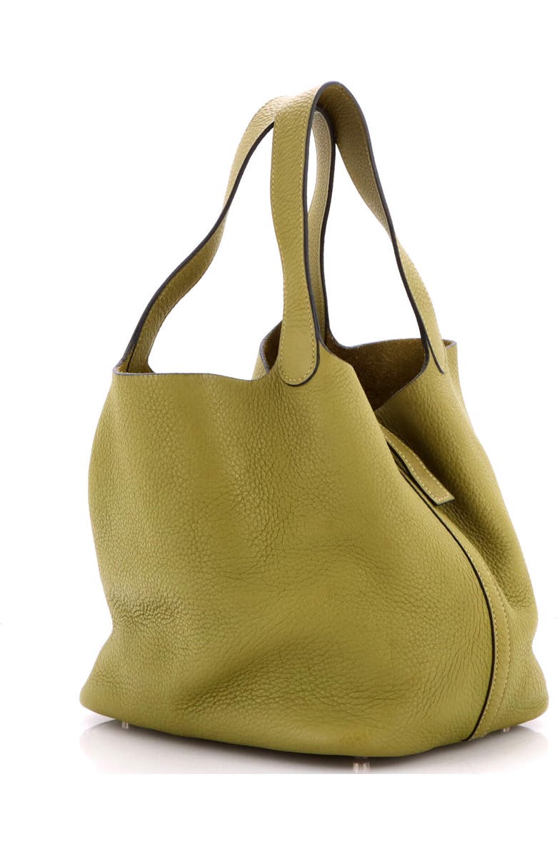 Pre-Owned Hermes Picotin Lock Bag Clemence MM, Alternate, color, Vert Chartreuse