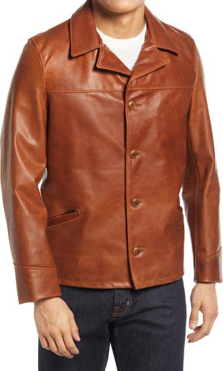 Schott NYC Cowhide Leather Car Coat | Nordstrom Schott NYC Cowhide Leather Car Coat | Nordstrom