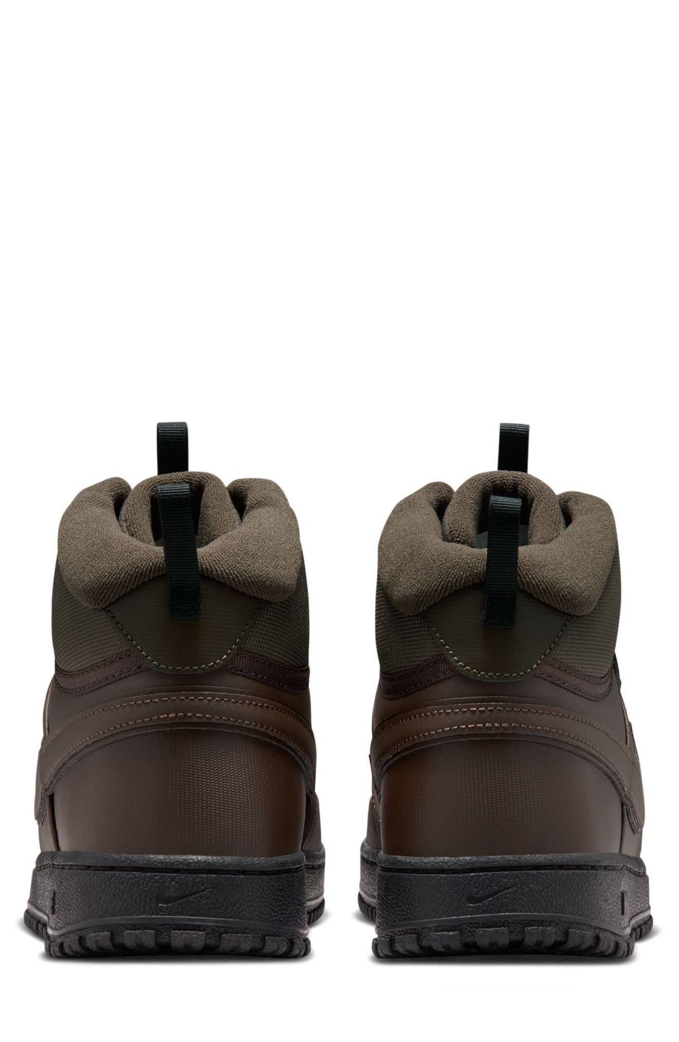 Nike Court Vision Mid Winter Sneaker, Alternate, color, Dark Hazel/ Black