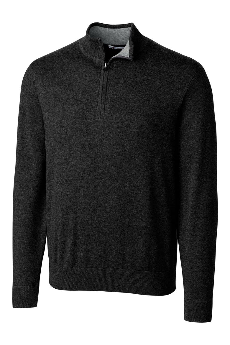 Lakemont Half Zip Sweater, Alternate, color, BLACK