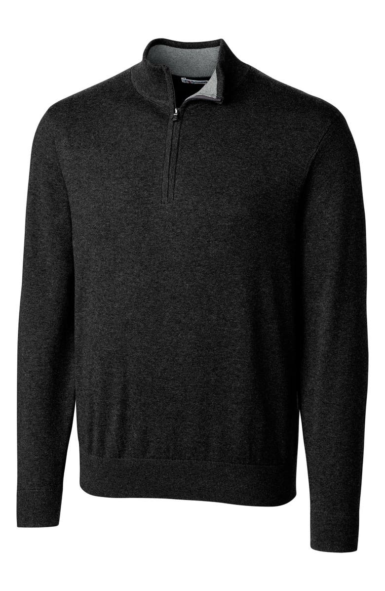 Cutter & Buck Lakemont Half Zip Sweater, Alternate, color, Black
