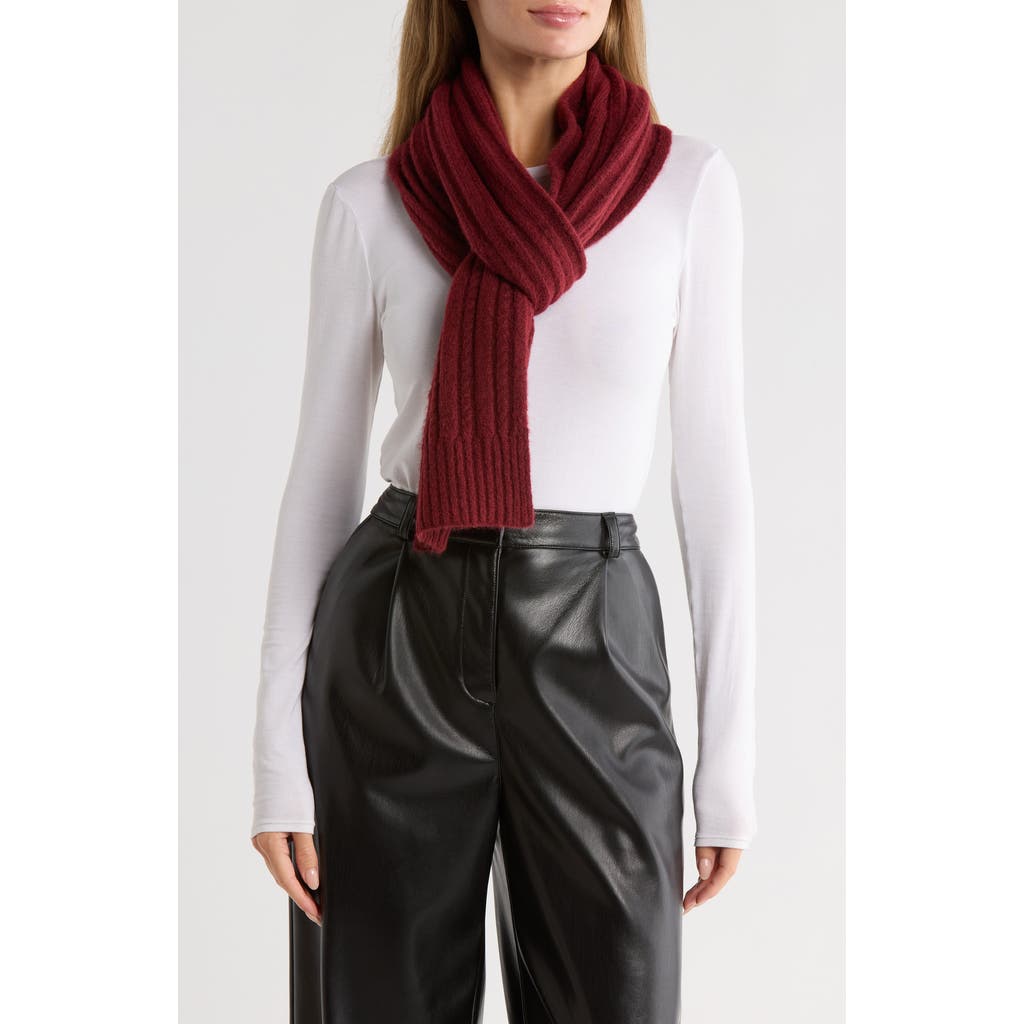 Cole Haan Cable Knit Scarf In Red