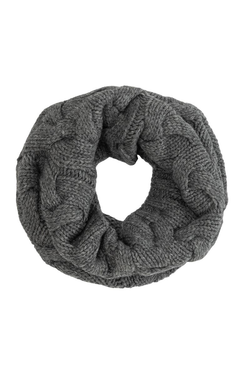 Echo Park Cable Snood, Alternate, color, Dark Grey