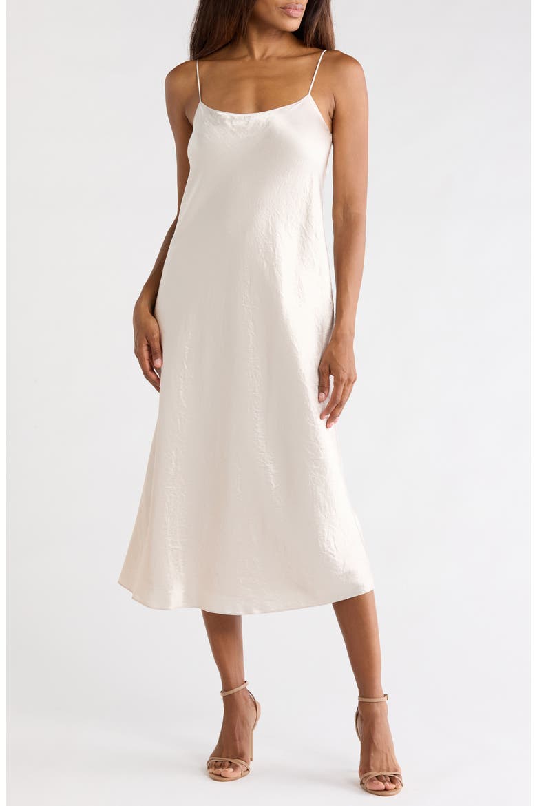 Satin Slipdress, Main, color, CHAMPAGNE