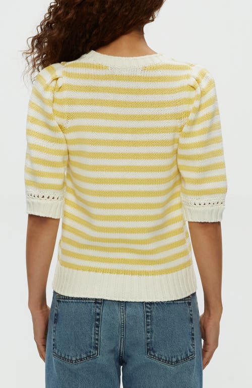 MICHAEL STARS MICHAEL STARS MERLE STRIPE COTTON BLEND SWEATER