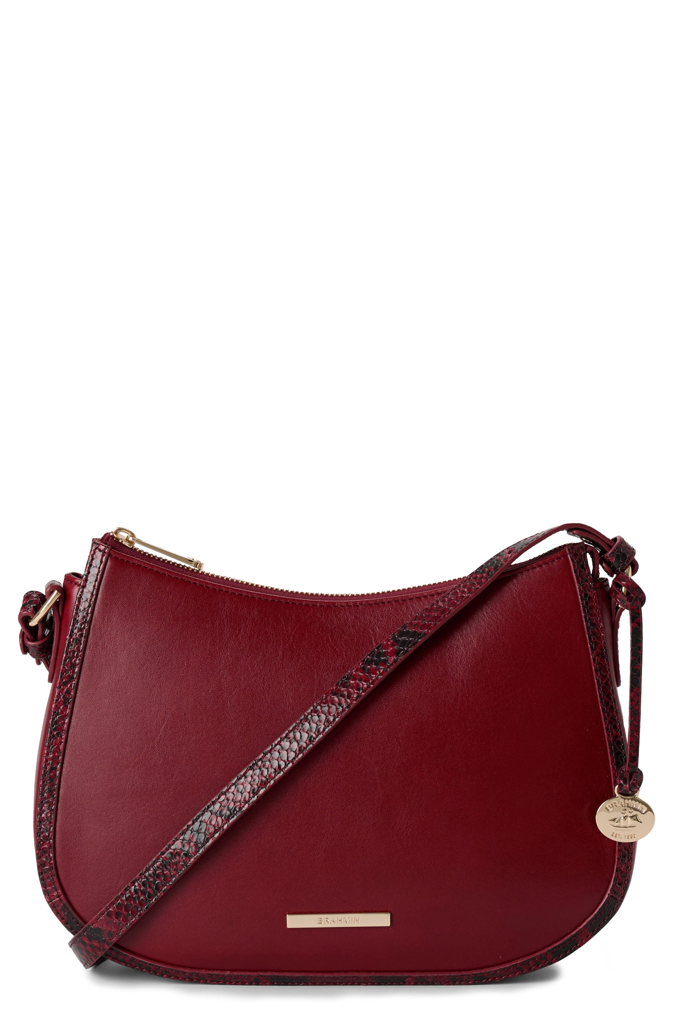Brahmin Shayna Leather Crossbody Bag, Main, color, 
