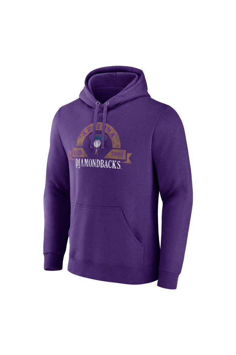 Men's Majestic Purple Arizona Diamondbacks Utility Pullover Hoodie, Alternate, color, Purple