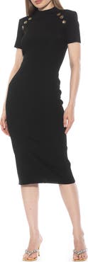 Alexia Admor Adara Rib Knit Midi Dress