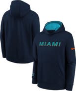 Nike Youth Nike Pitch Blue Miami Dolphins 2025 Rivalries Collection Club Hoodie