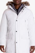 Michael Kors Water Resistant Snorkel Parka with Faux Fur Trim
