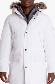 Michael Kors Water Resistant Snorkel Parka with Faux Fur Trim