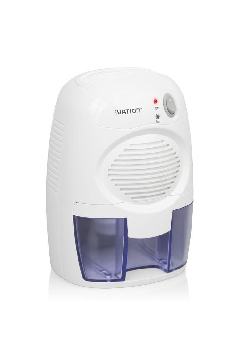 Powerful Small-Size Thermo-Electric Dehumidifier for Basement or Small Rooms, Main, color, White