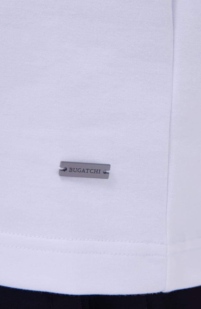 Bugatchi Slim Fit Hoodie, Alternate, color, White