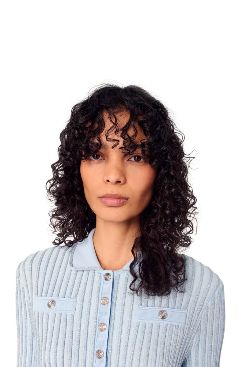 maje Rib knit midi dress, Alternate, color, 