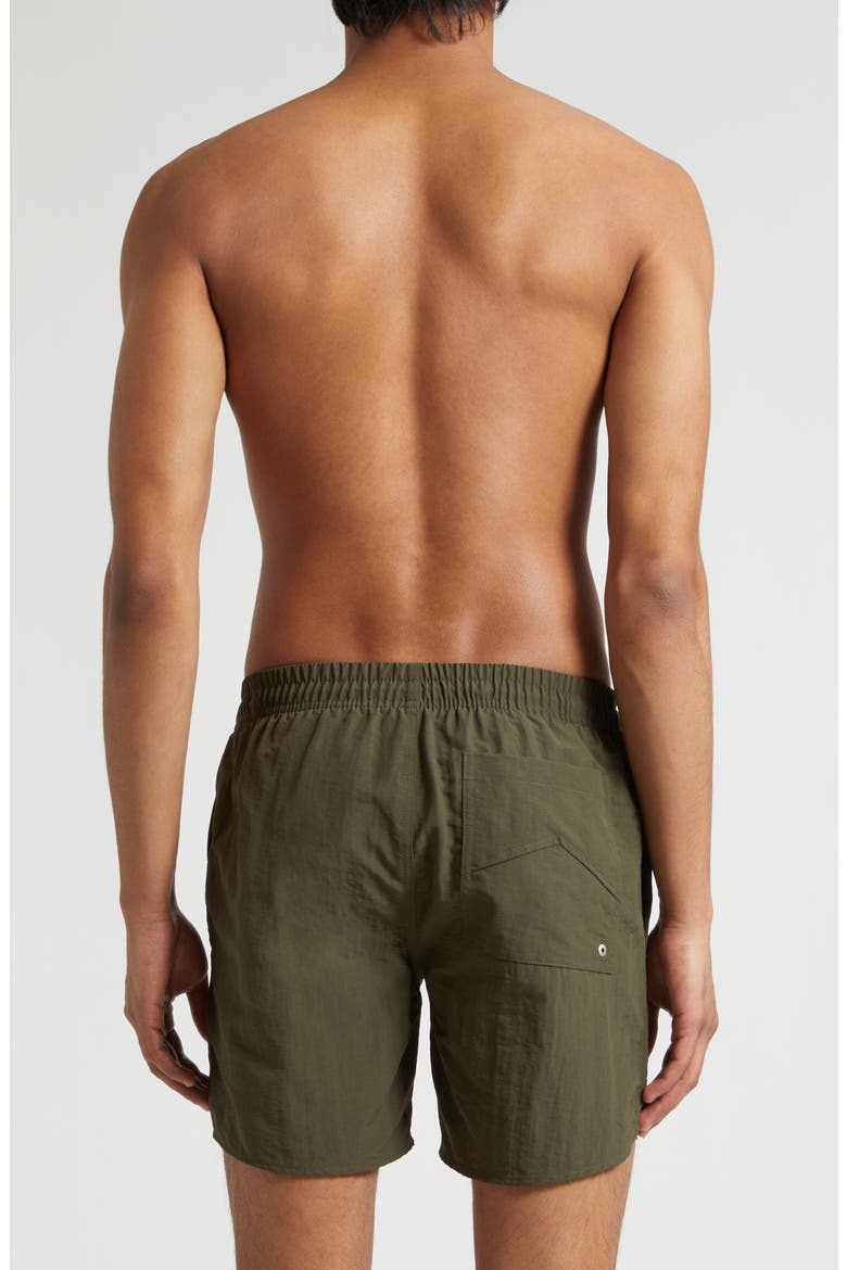 Radiator Nylon Swim Trunks, Alternate, color, MOSS GREEN/ BLACK