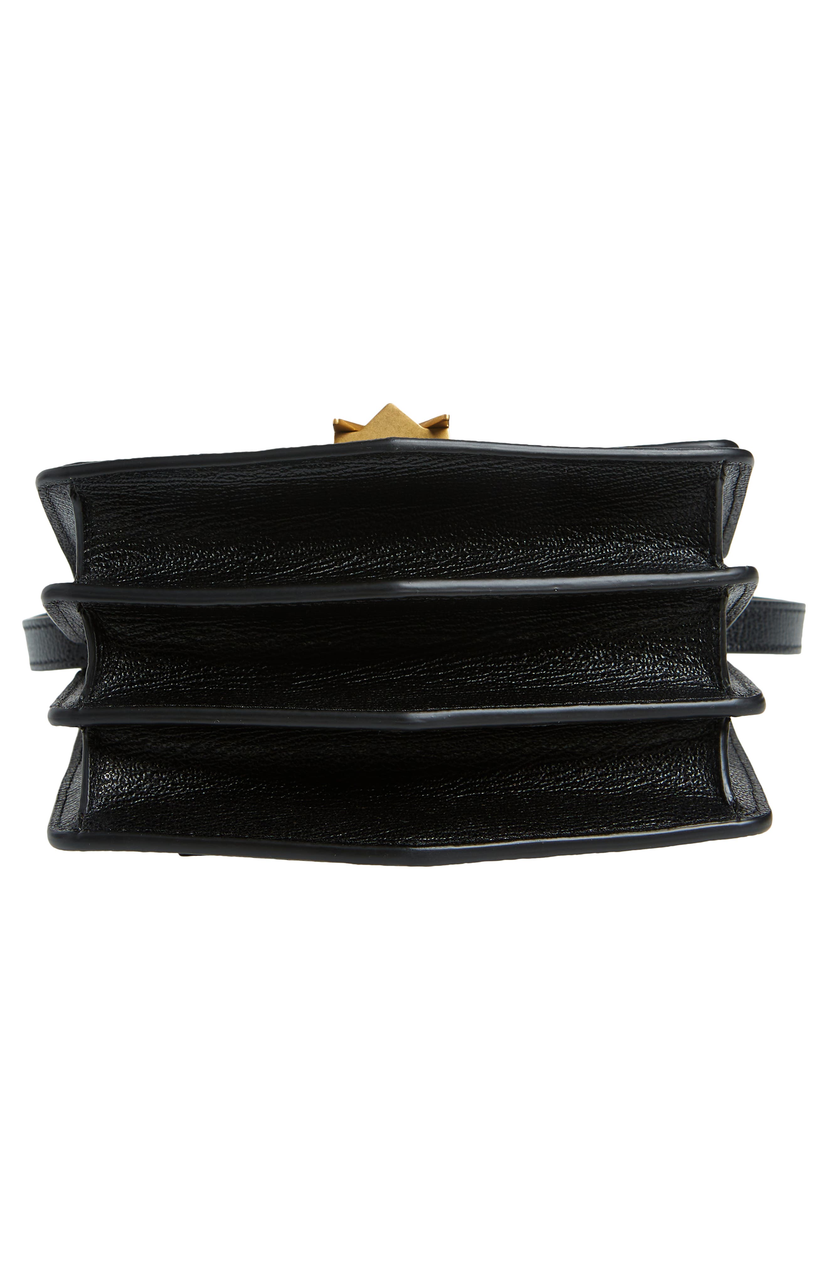 Alaïa Small Le Papa Leather Crossbody Bag, Alternate, color, 