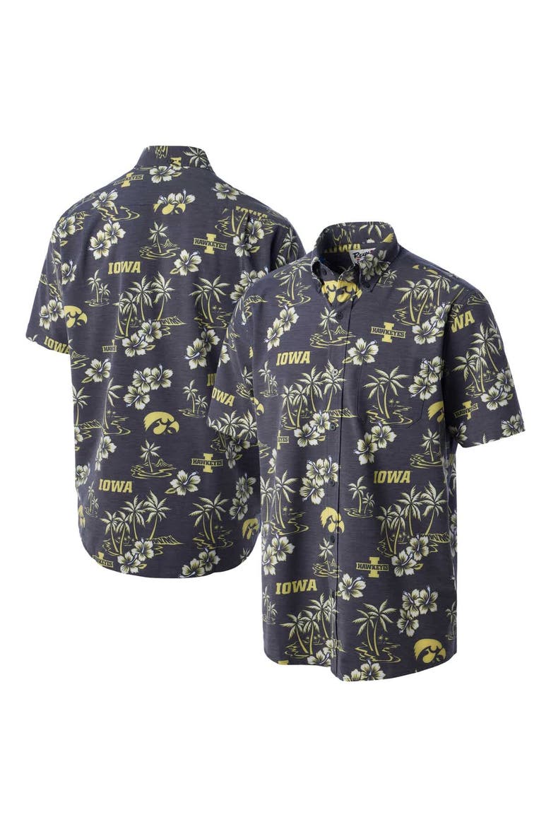 Men's Reyn Spooner Black Iowa Hawkeyes Classic Button-Up Shirt, Main, color, Black