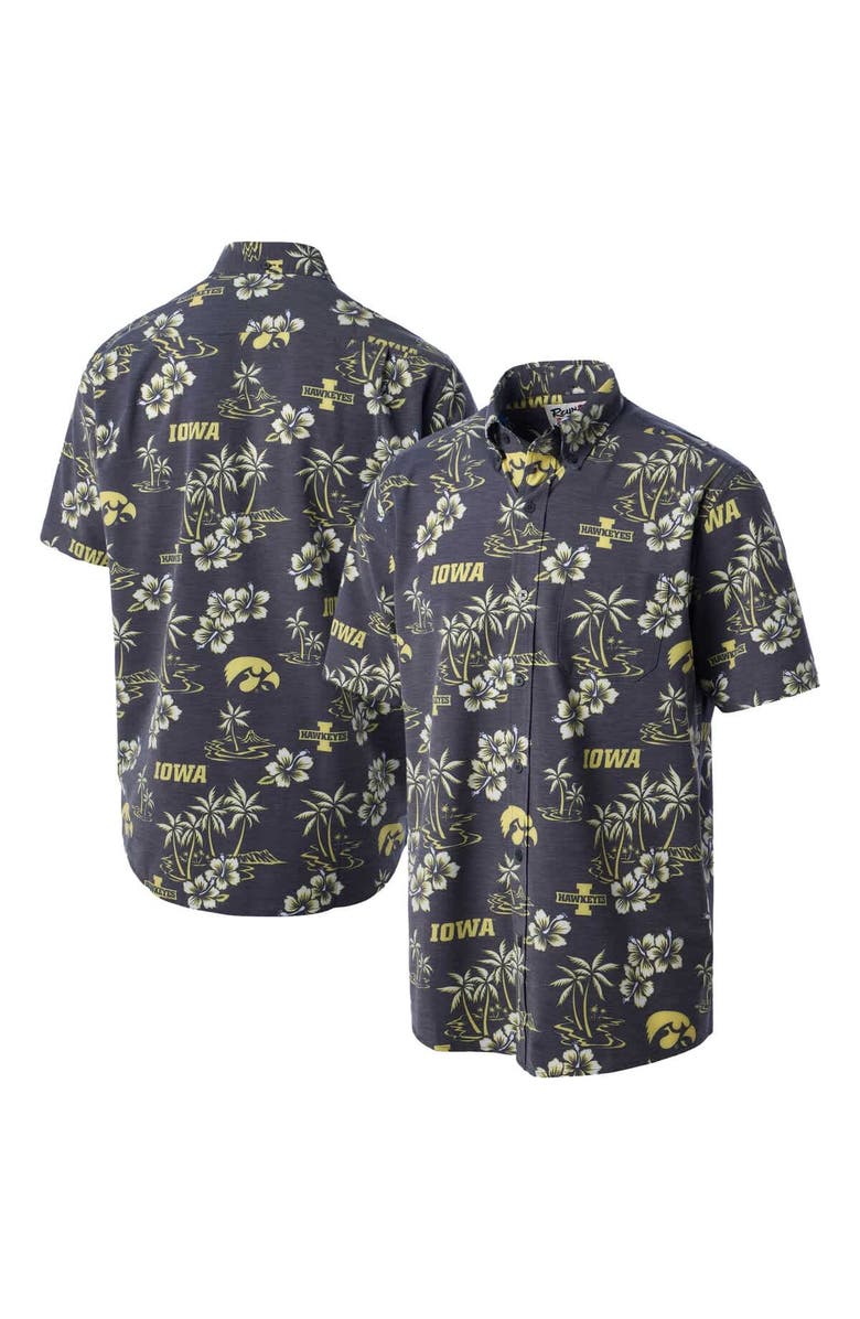 Reyn Spooner Men's Reyn Spooner Black Iowa Hawkeyes Classic Button-Up Shirt, Main, color, Black