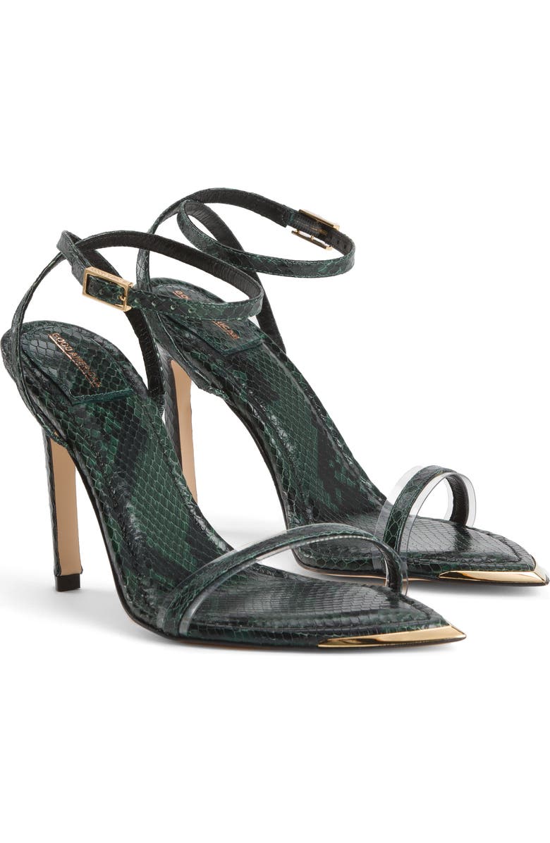 Good American On Point Ankle Strap Sandal, Main, color,