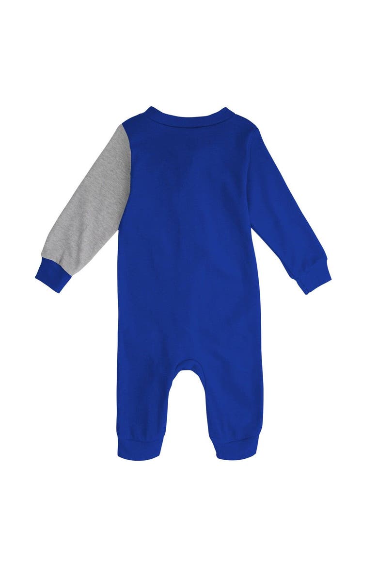 Infant Royal/Heather Gray Kentucky Wildcats Halftime Two-Tone Sleeper, Alternate, color, Royal