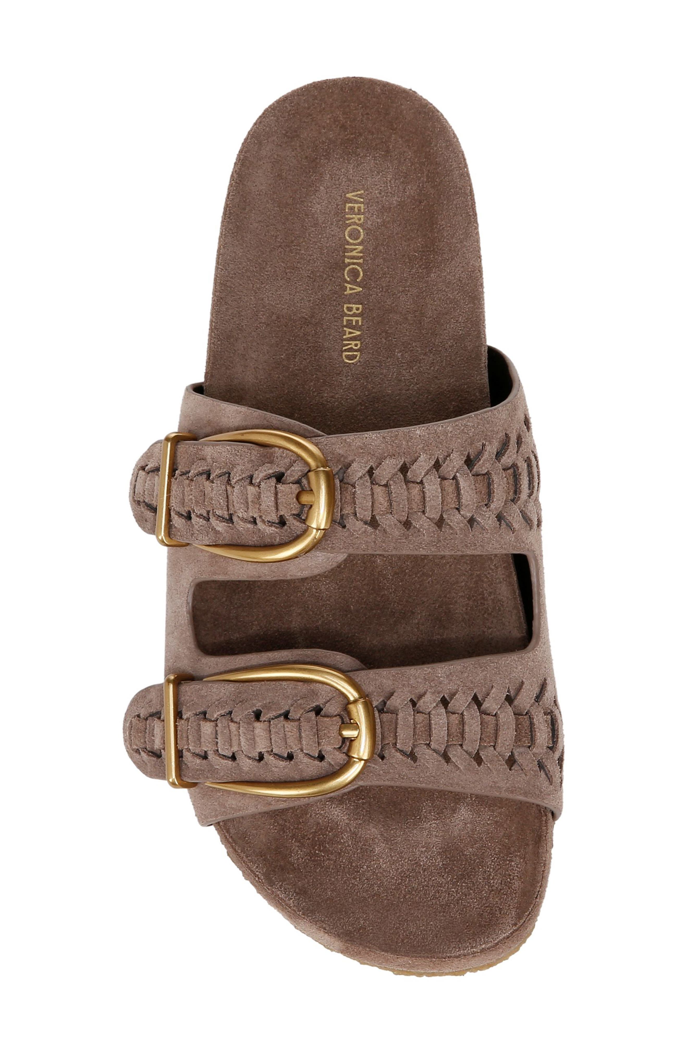 Veronica Beard Paige Slide Sandal, Alternate, color, Taupe
