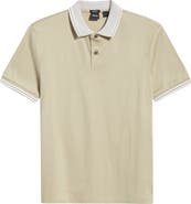 BOSS Phillipson Tipped Cotton Polo