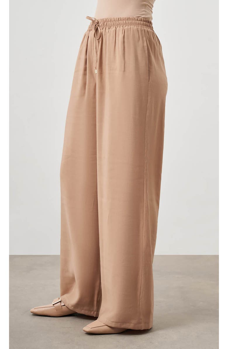 Mizalle Wide Leg Pants, Alternate, color, Beige