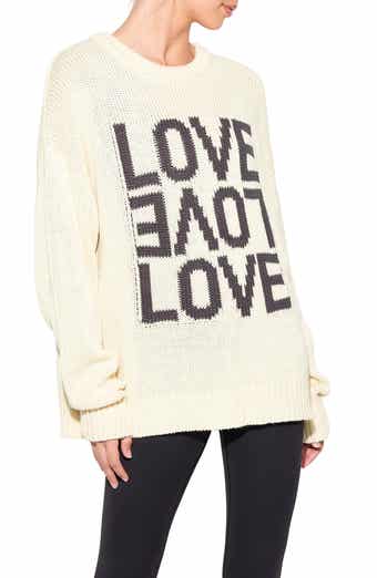 Spiritual Gangster Love Mantra Cotton & Cashmere Graphic Sweater
