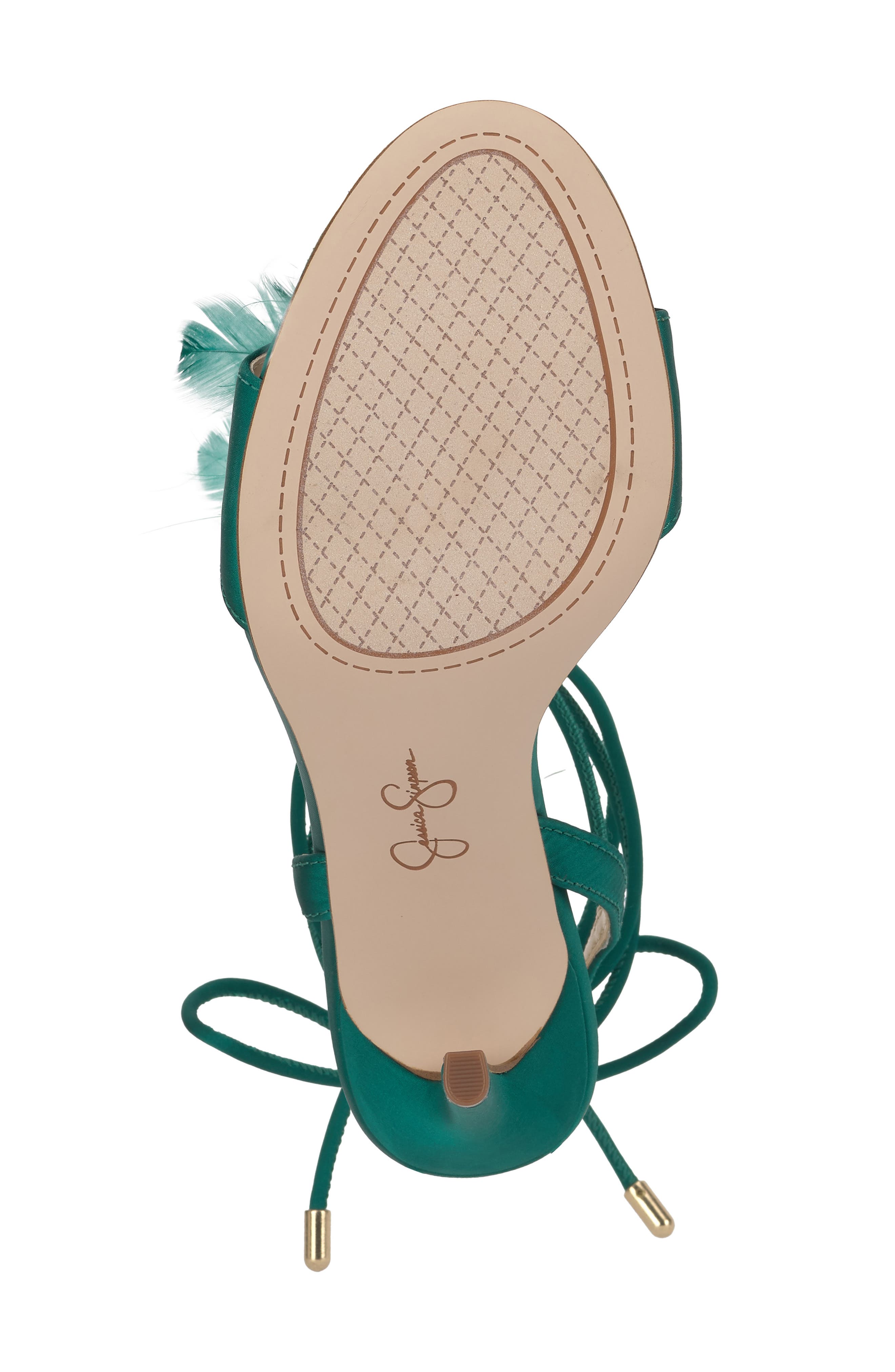 Jessica Simpson Jenzin Ankle Wrap Sandal, Alternate, color, Mdgreen 01