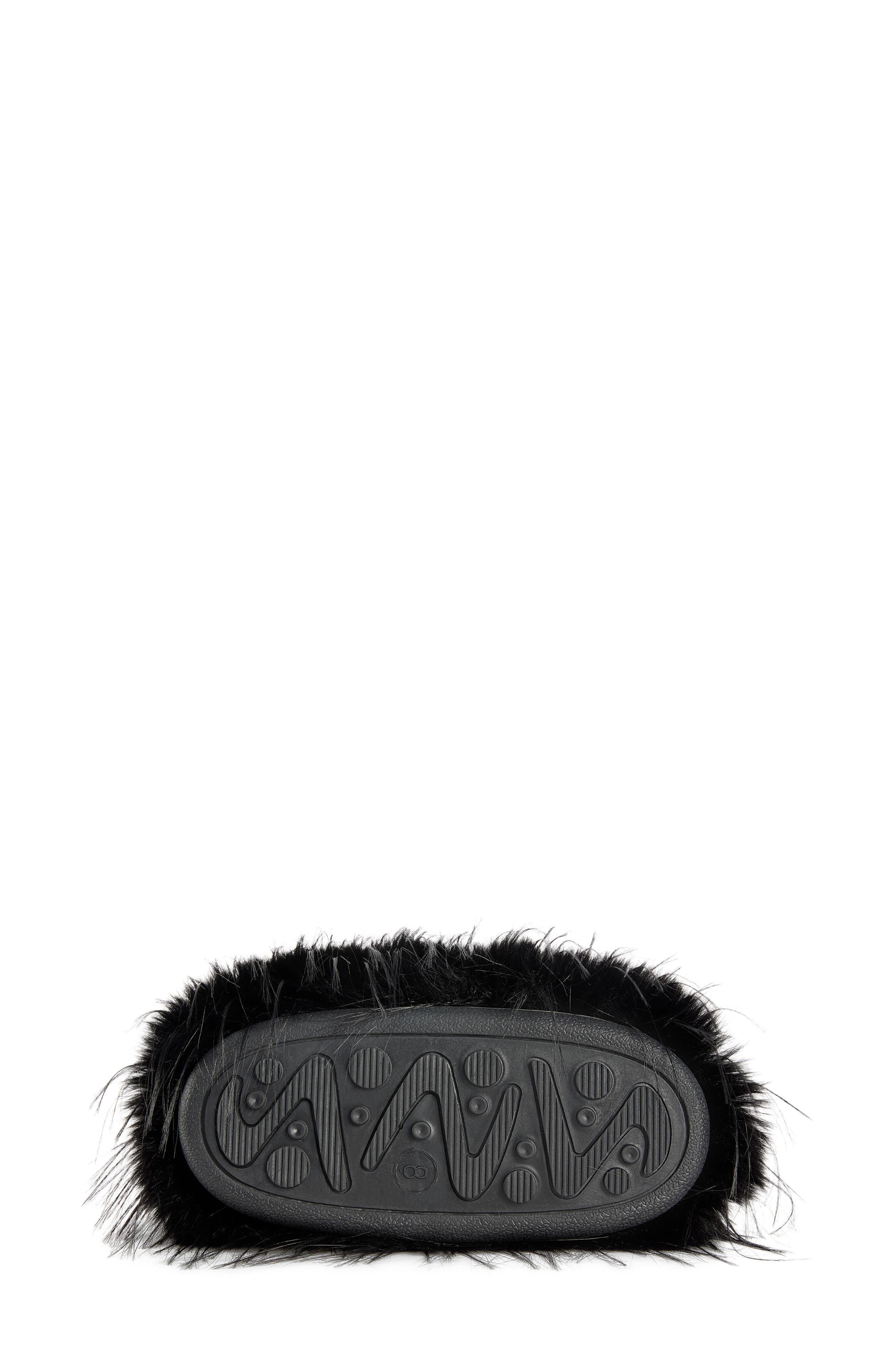 Lenix Faux Fur Boot, Alternate, color, BLACK