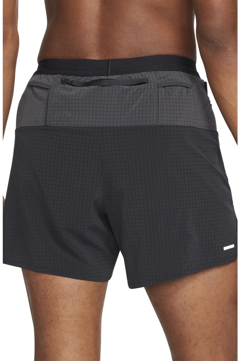 Dri-FIT Flex Stride Trail Running Shorts, Alternate, color, BLACK/ DARK SMOKE GREY/ WHITE