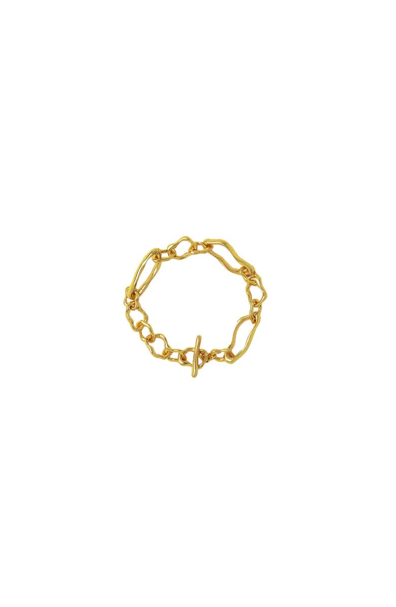 Ottoman Hands Etta Chain Bracelet, Main, color, Brass
