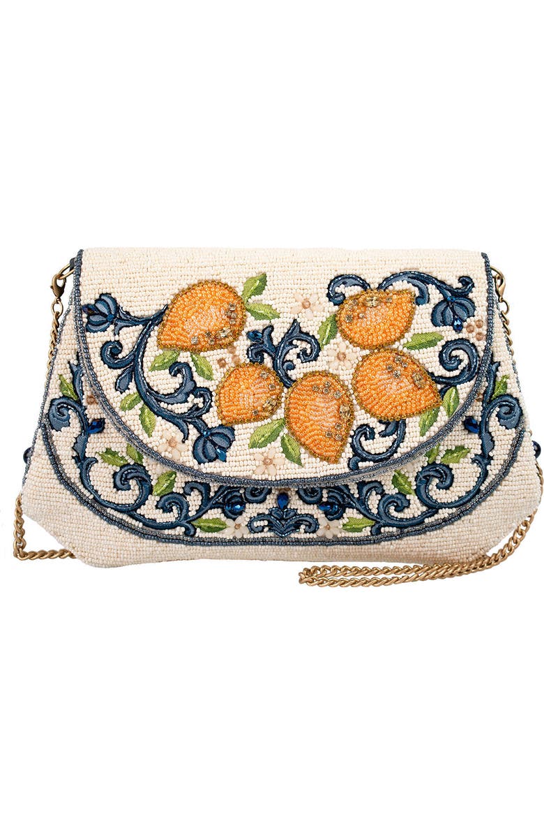 Mary Frances Accessories Capri Lemons Crossbody Handbag, Main, color, Multi