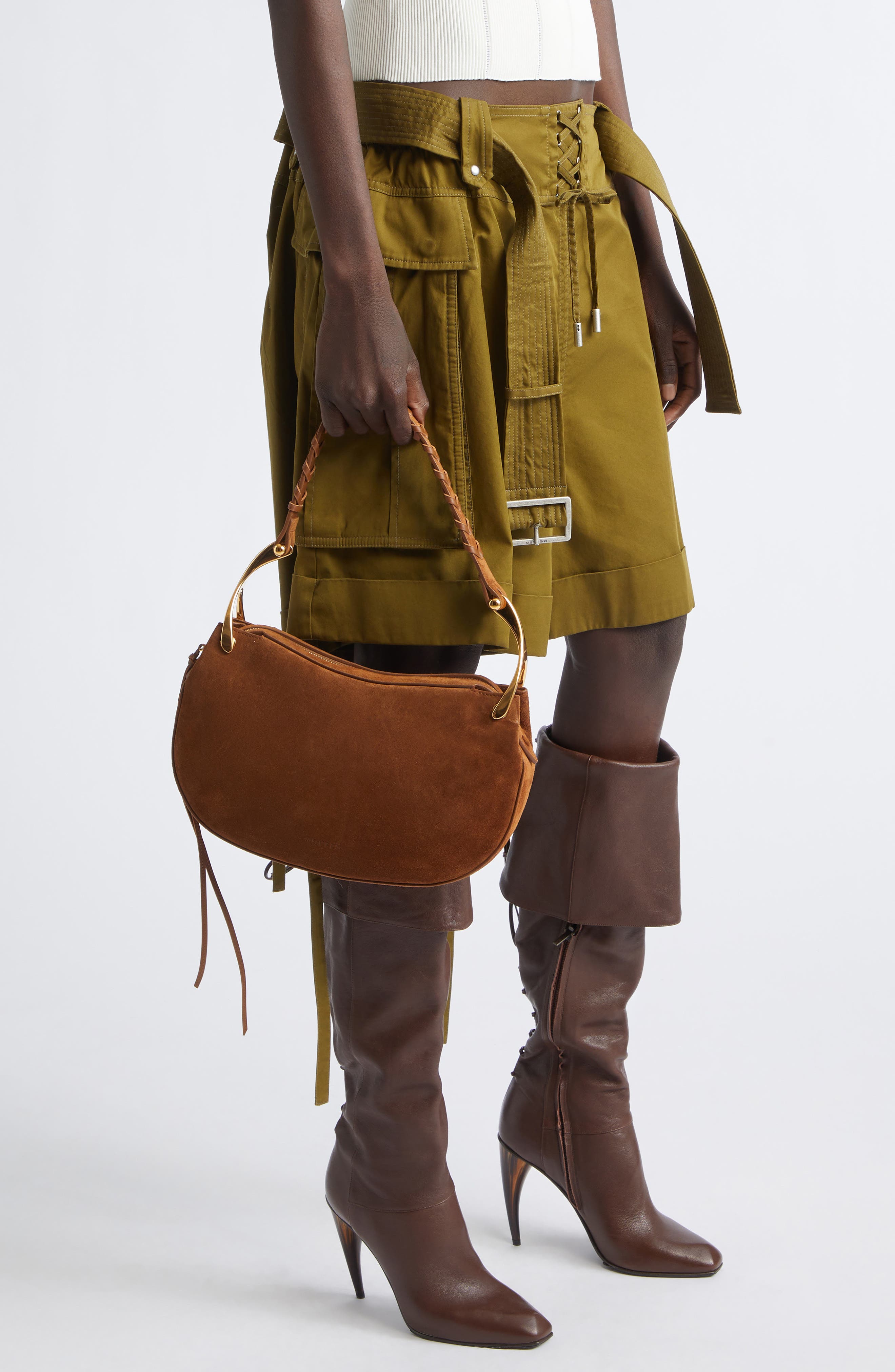 Wishbone Shoulder Bag, Alternate, color, COFFEE