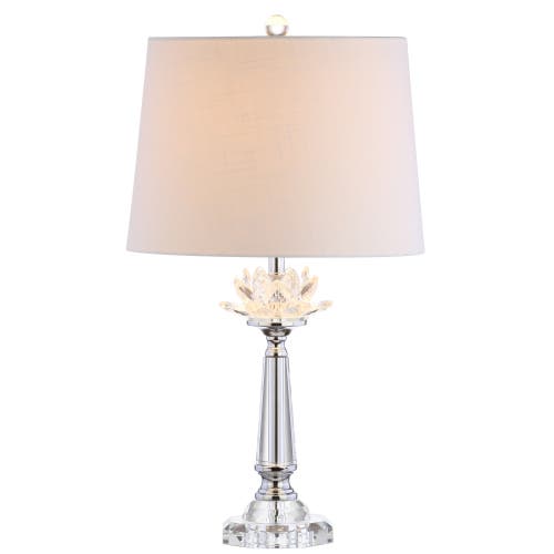 Jonathan Y Day 24.5" Crystal Led Table Lamp, Clear In Clear