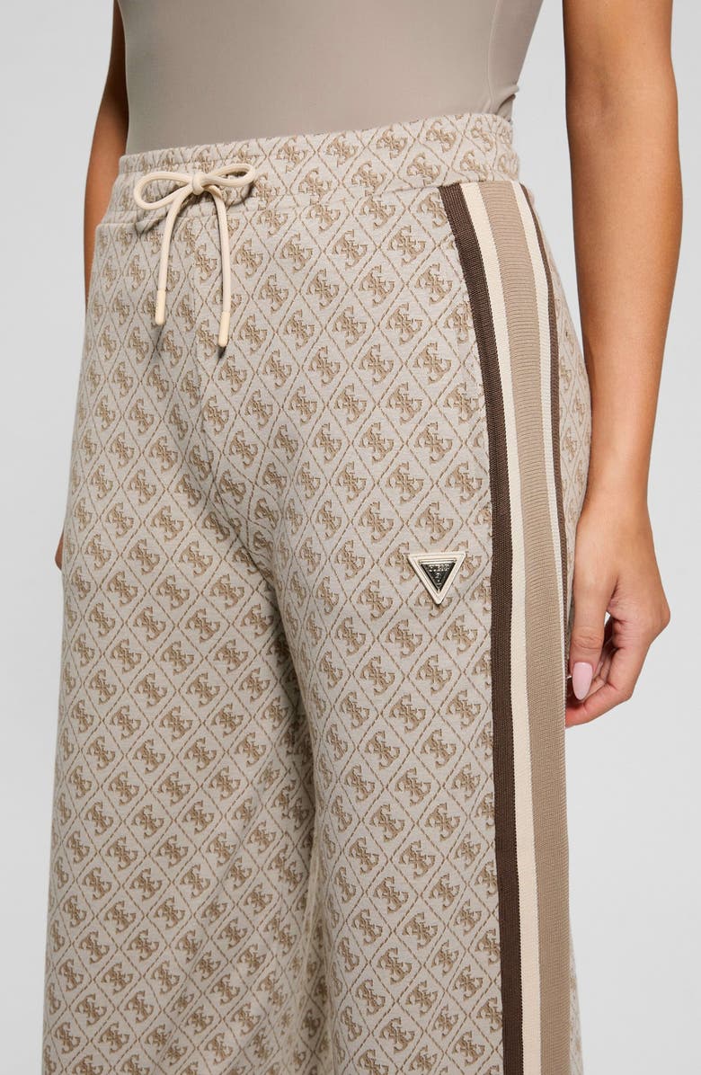 GUESS Jean Logo Straight Leg Drawstring Pants, Alternate, color,