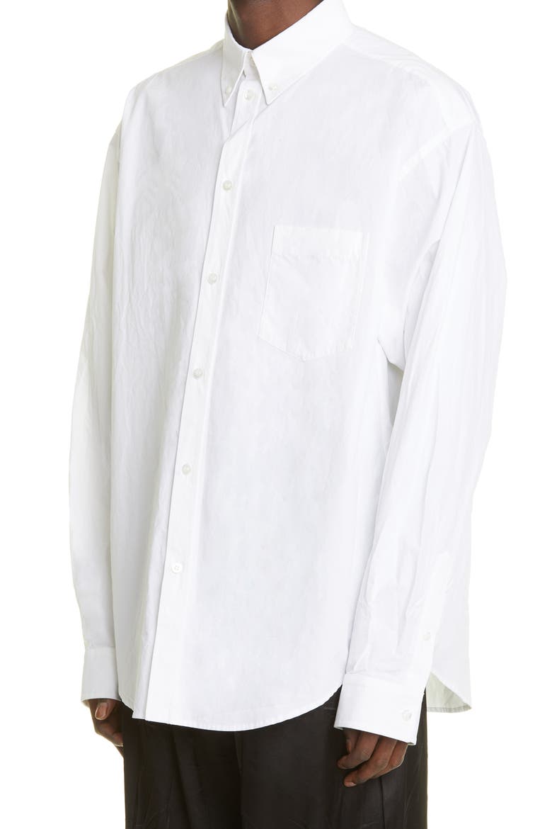 Basic White Button-Down Shirt, Alternate, color, WHITE