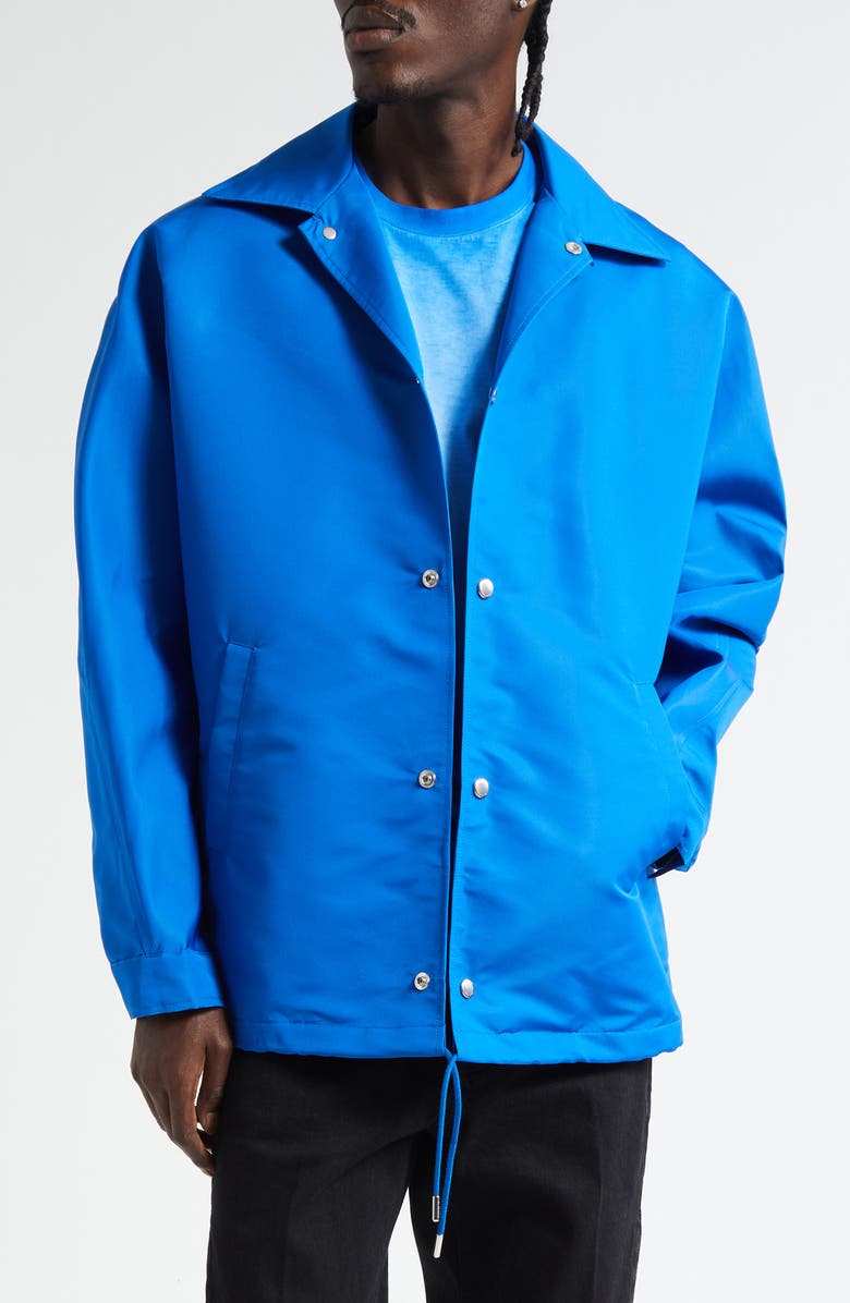 Givenchy Faille Coach's Jacket, Main, color, Electric Blue