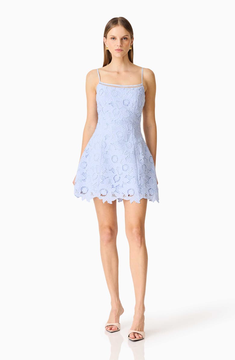 Elliatt Lace Tulip Party Dress, Alternate, color, Powder Blue