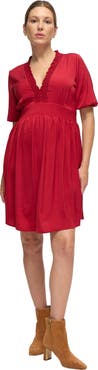 Ingrid & Isabel The V-Neck Vibe Mini Maternity Dress