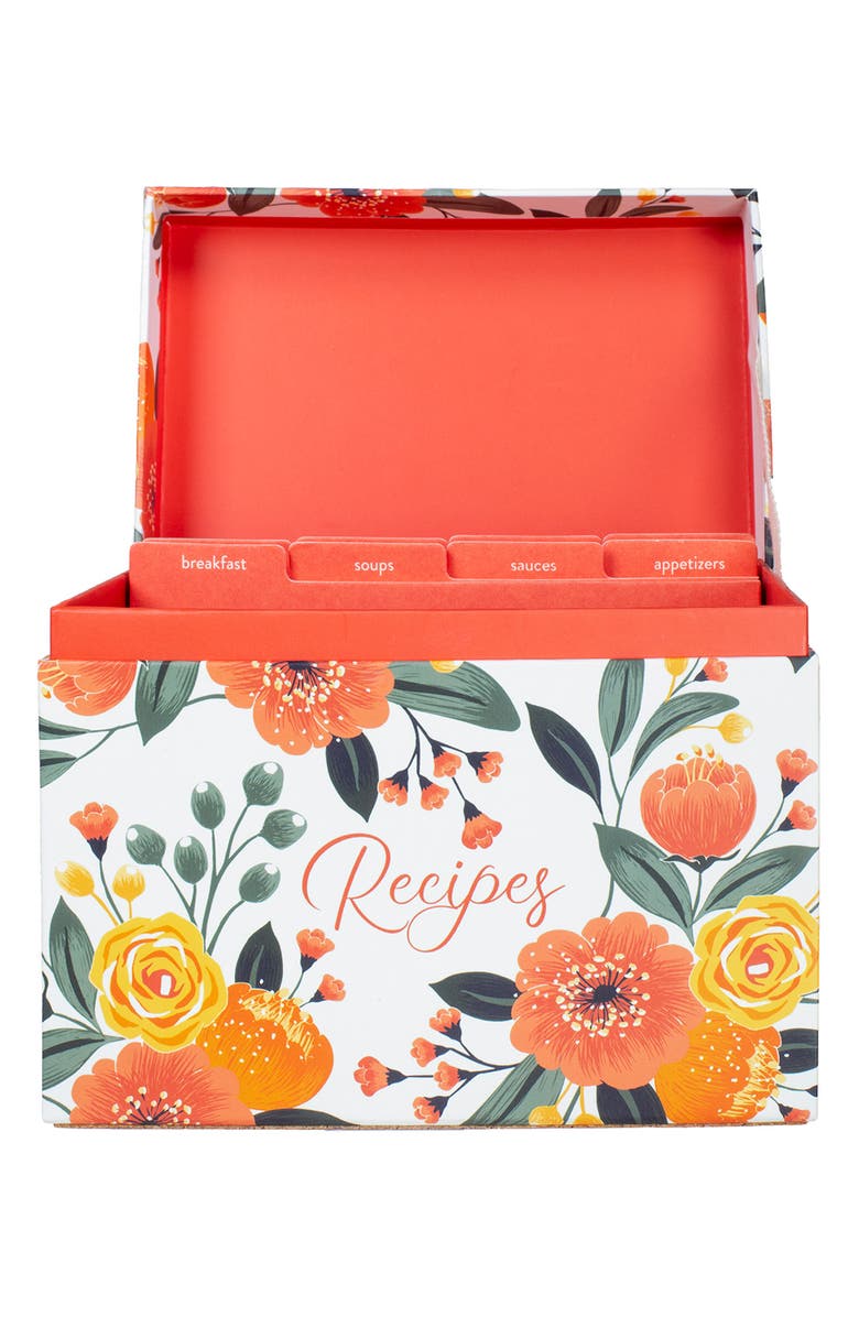 Steel Mill & Co Recipe Box, Alternate, color, Orange