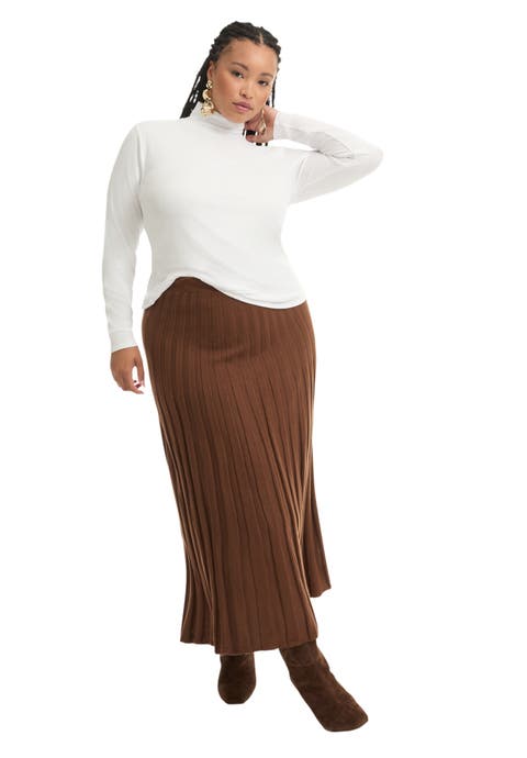 Ribbed Mock Neck Top (Plus Available)