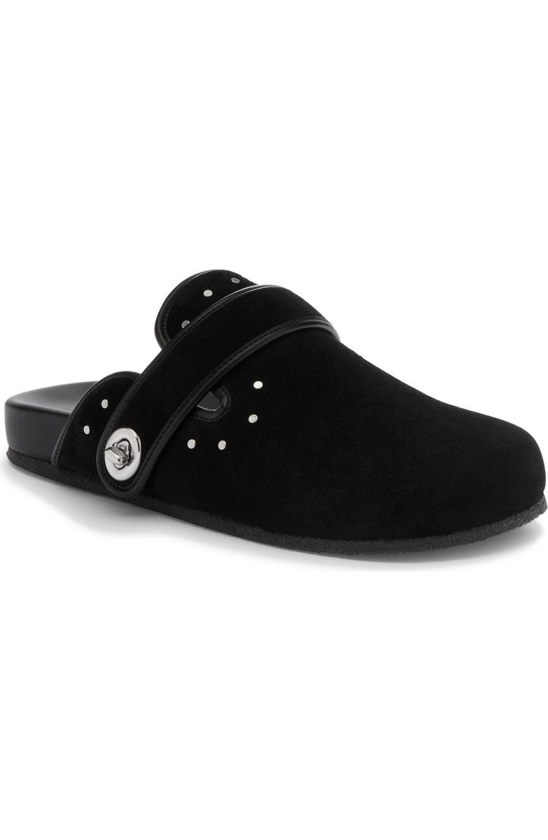COACH Blake Studded Suede Clog, Main, color,