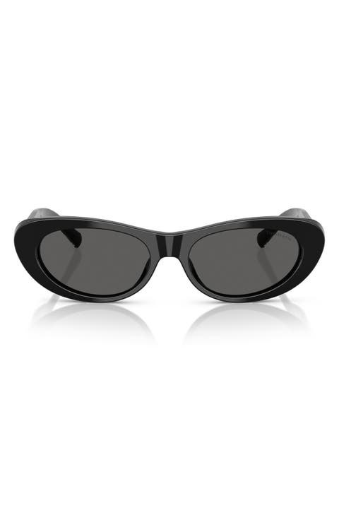 55mm Oval Sunglasses