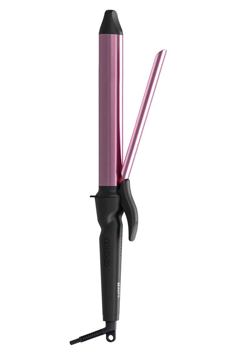 1.25-Inch PRO Barrel Extra Long Curling Iron, Main, color, BLACK/ BLUSH PINK
