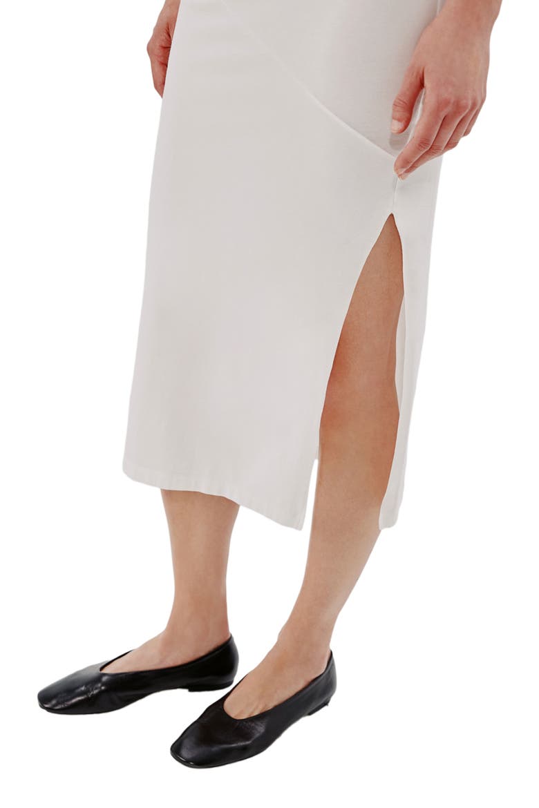 ELBOW SLEEVE DRESS, Alternate, color, WHITE