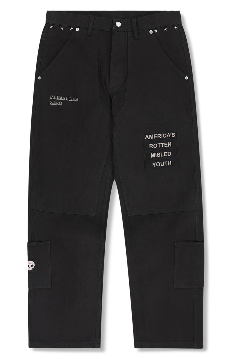 PLEASURES Zero Work Pants, Alternate, color, Black