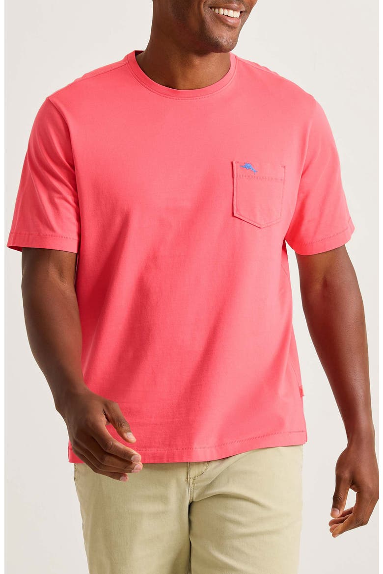 New Bali Sky Original Fit Pocket T-Shirt, Main, color, MELON BERRY