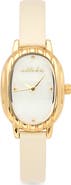 Ettika Timeless Texture Leather Strap Watch, 24mm x 32mm