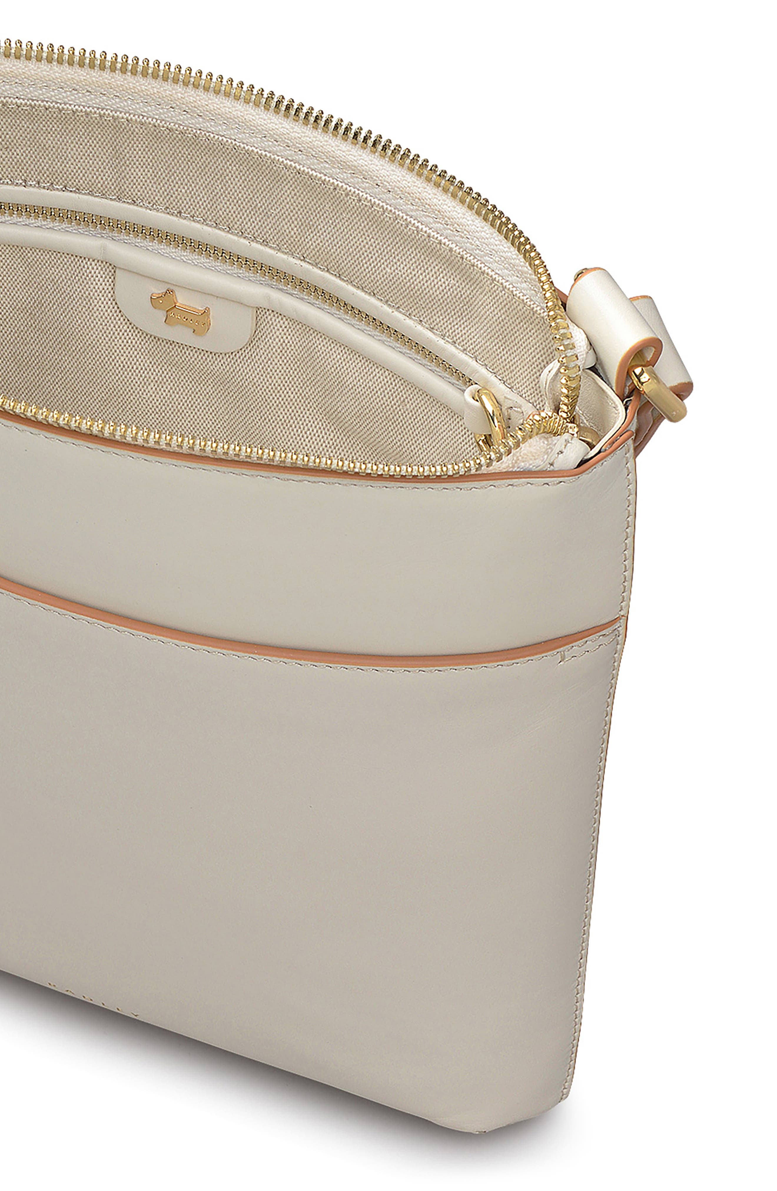 Radley Pockets Medium Top Zip Crossbody Bag, Alternate, color, Chalk